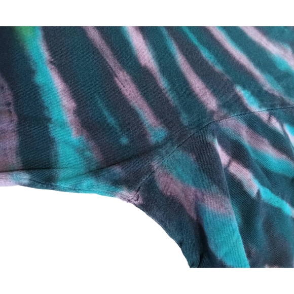 Vans Vintage Multicolor Short Sleeve Spiral Tyr Dye Tee. Lots Of Distressing - Picture 9 of 12
